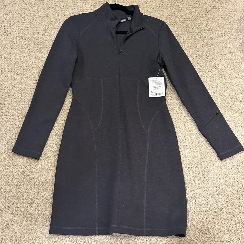 athleta Cassidy dress heather grey size M NWT